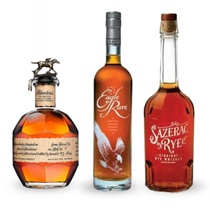 Blanton's Single Barrel Bourbon, Eagle Rare and Sazerac Rye