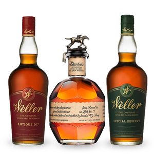Blanton Single Barrel Bourbon, Weller Antique 107 & Weller Wheated Bourbon Special Reserve