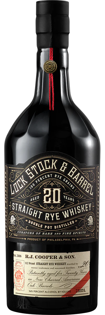Lock Stock & Barrel 20 Year Old Rye Whiskey 750ml