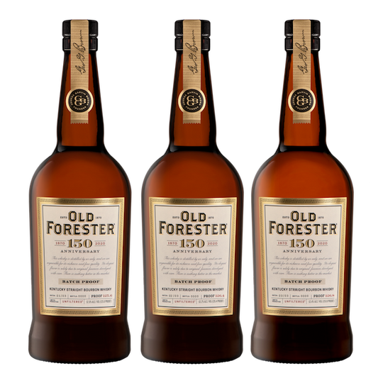 Old Forester 150th Anniversary Straight Bourbon Batch 1 ,2, 3. 750ml
