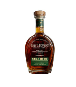 John J Bowman Single Barrel Virginia Straight Bourbon whiskey 750ml