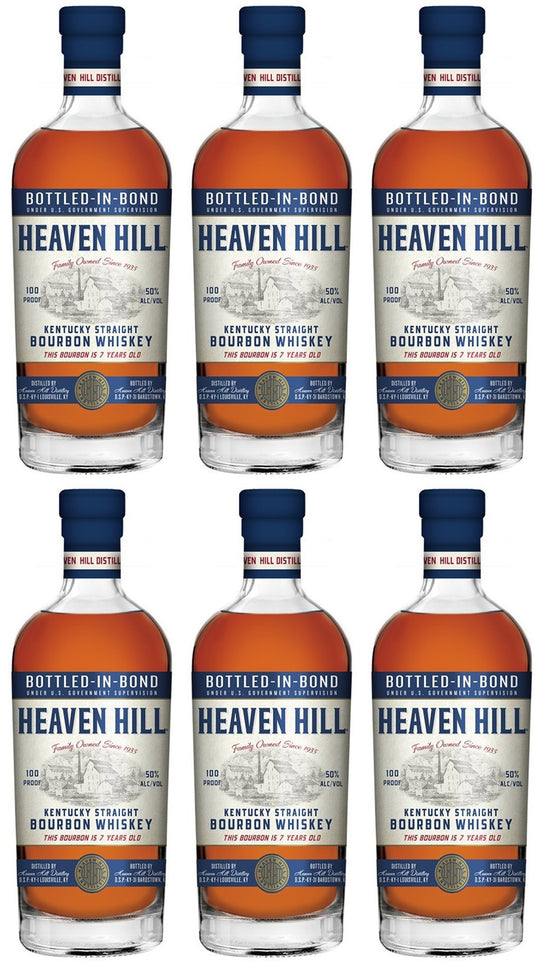 Heaven Hill 7 Year Bottled-In-Bond Bourbon 750ml 6 Pack