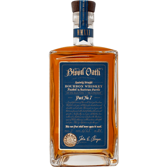 Blood Oath Kentucky Straight Bourbon Whiskey Pact No 7 750ml
