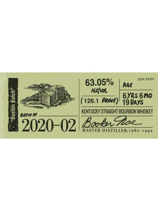 Booker’s Bourbon Batch 2020-02 ‘Boston Batch’ 750ml