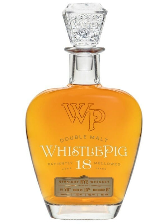 WhistlePig Double Malt 18 Year Old Rye Whiskey 750ml