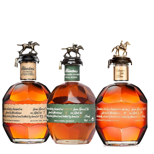 Blanton's Trio Bundle - Single Barrel Bourbon, Green Label Special Reserve and Gold Edition