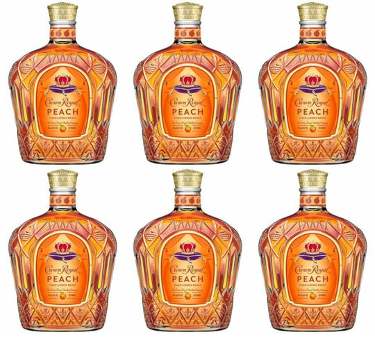 Crown Royal Peach Canadian Whisky 6 Pack 750ml