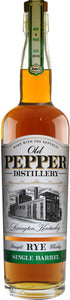 Old Pepper 4 Year Old Single Barrel Rye Whiskey 750ml