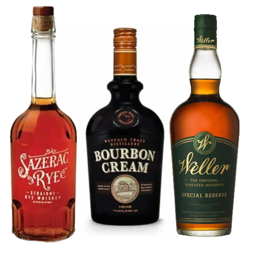 Weller Special Reserve,Buffalo Bourbon Cream and Sazerac Rye Bundle