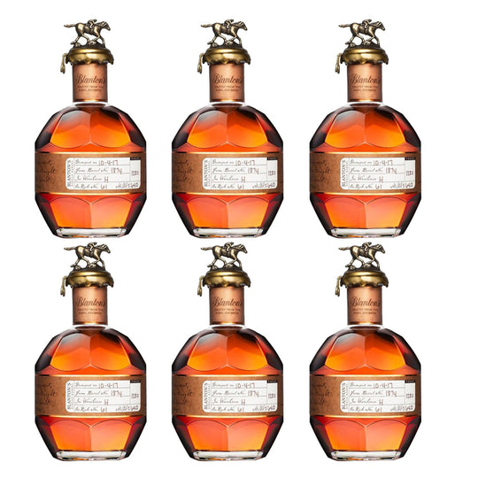 Blanton's Straight From The Barrel Bourbon Whiskey (Barrel Proof) 6 Pack 700ml