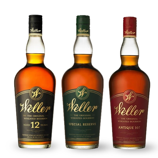 Weller Reserve Bundle W.L. Weller 12 Year, W.L. Weller Special Reserve and W.L. Antique 107